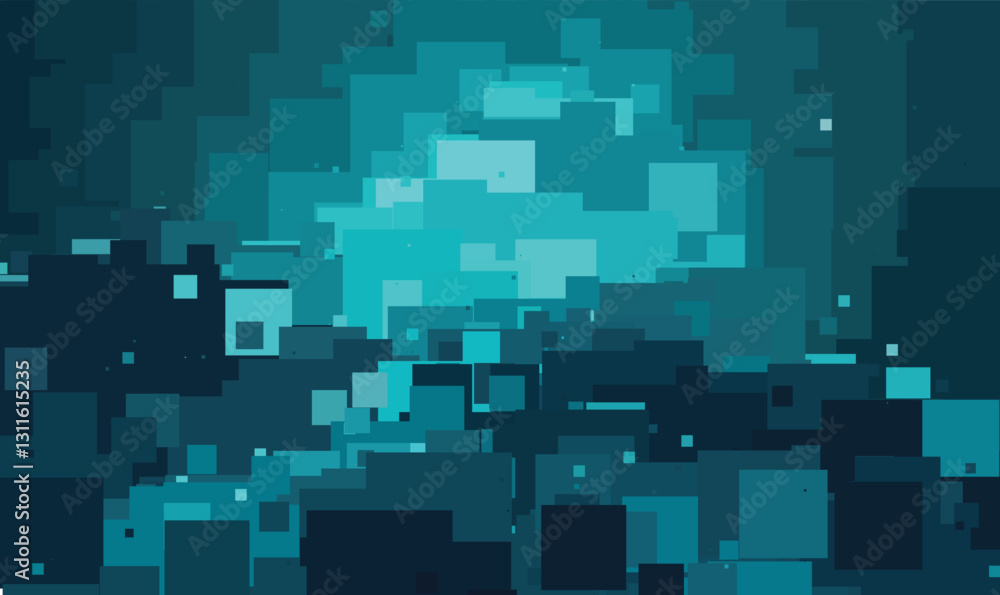 Abstract Blue and Teal Overlapping Cloud-Like Shapes Background with Gradient Effect Abstract Blue and Teal Overlapping Cloud-Like Shapes Background with Gradient Effect