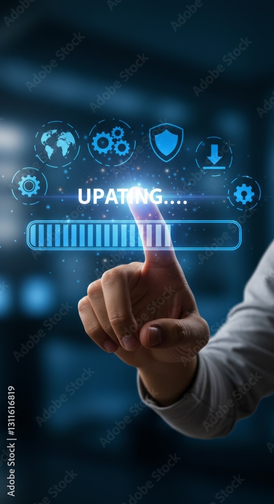 Fototapeta premium System Update in Progress