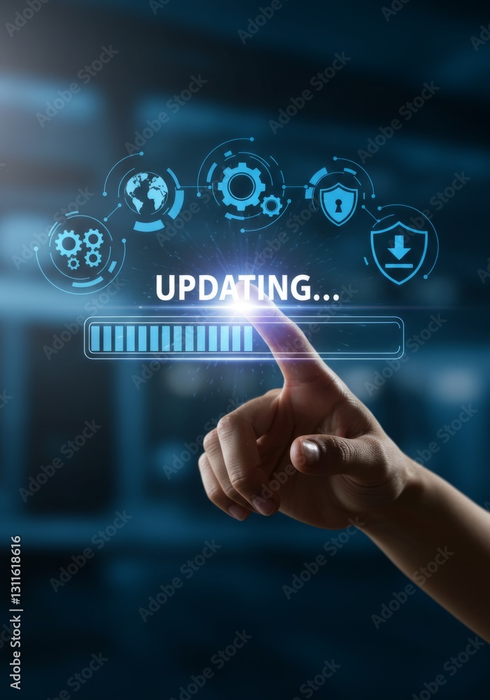 Fototapeta premium System Update in Progress