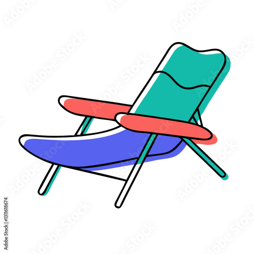 Lounge chair for relaxation and beach vacations