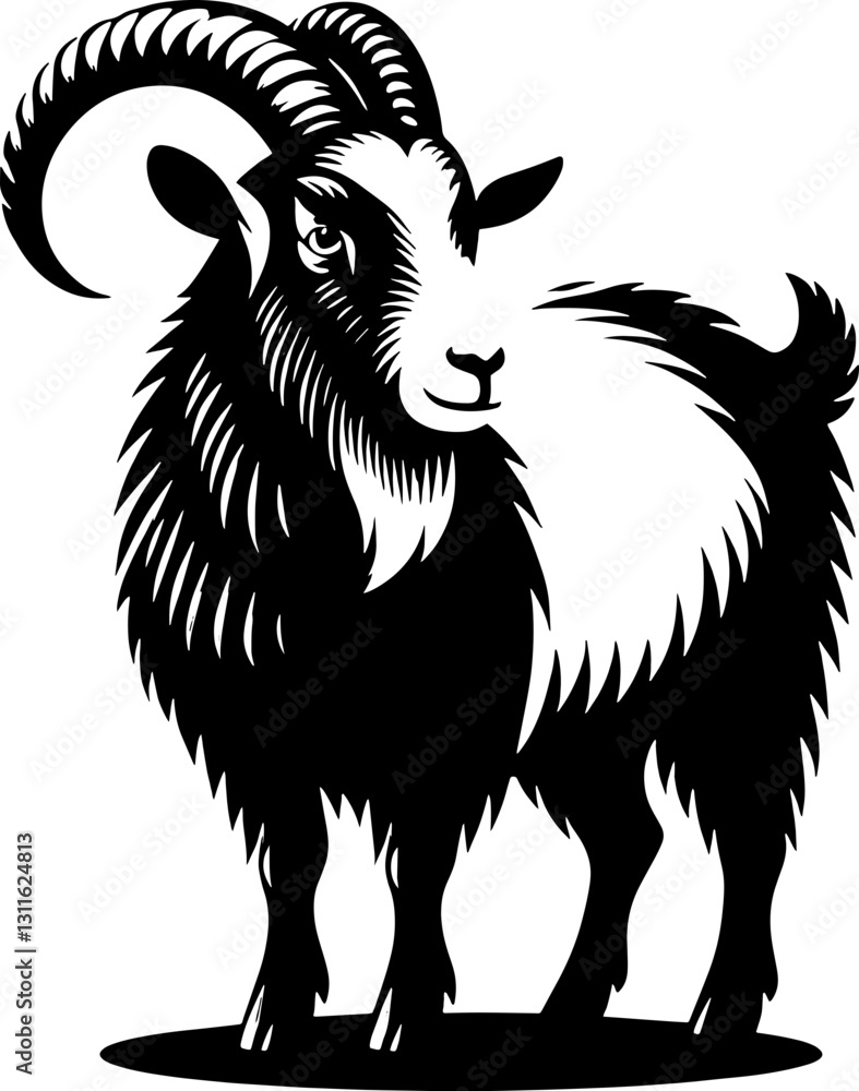 Fototapeta premium Pygora Goat icon 20