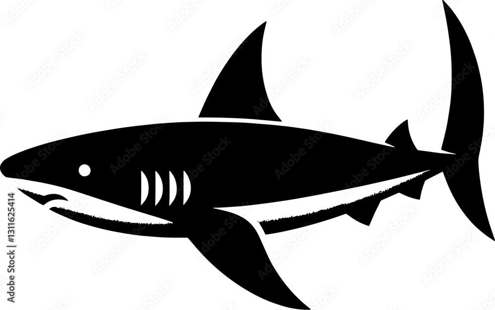 Fototapeta premium Pygmy Shark icon 10