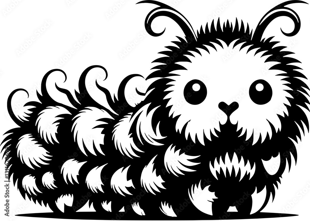 Fototapeta premium Puss Caterpillar icon 6