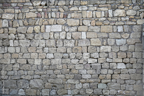 Textured brick wall background in vintage style