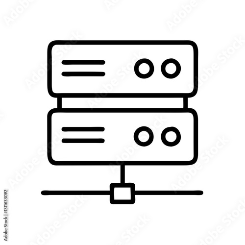 dns server icon, dns server line art - simple line art of dns server, perfect for dns server logos and icons