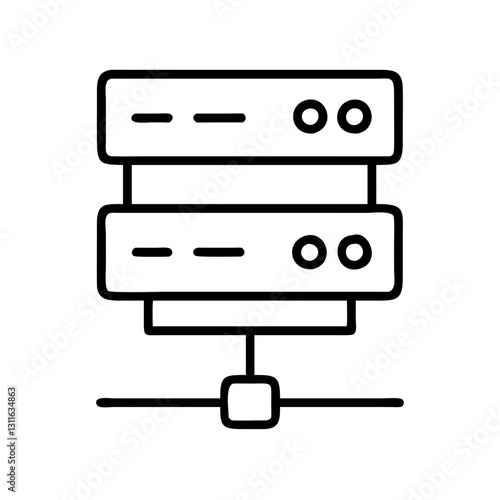 proxy server icon, proxy server line art - simple line art of proxy server, perfect for proxy server logos and icons