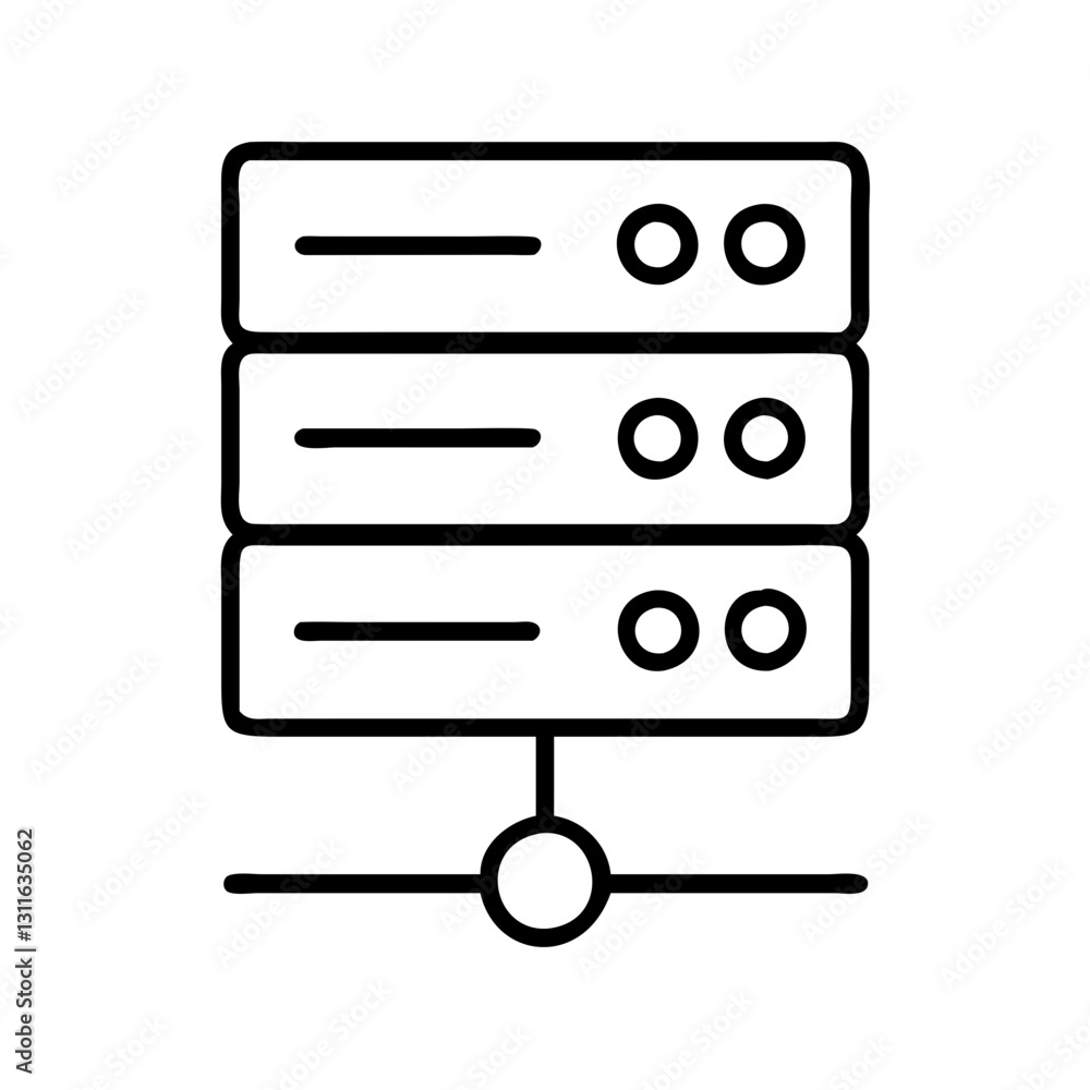 server icon, server line art - simple line art of server, perfect for server logos and icons server icon, server line art - simple line art of server, perfect for server logos and icons