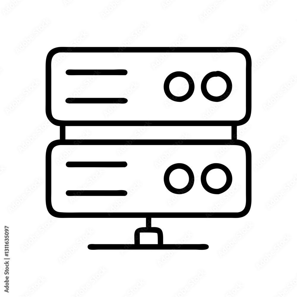server icon, server line art - simple line art of server, perfect for server logos and icons server icon, server line art - simple line art of server, perfect for server logos and icons