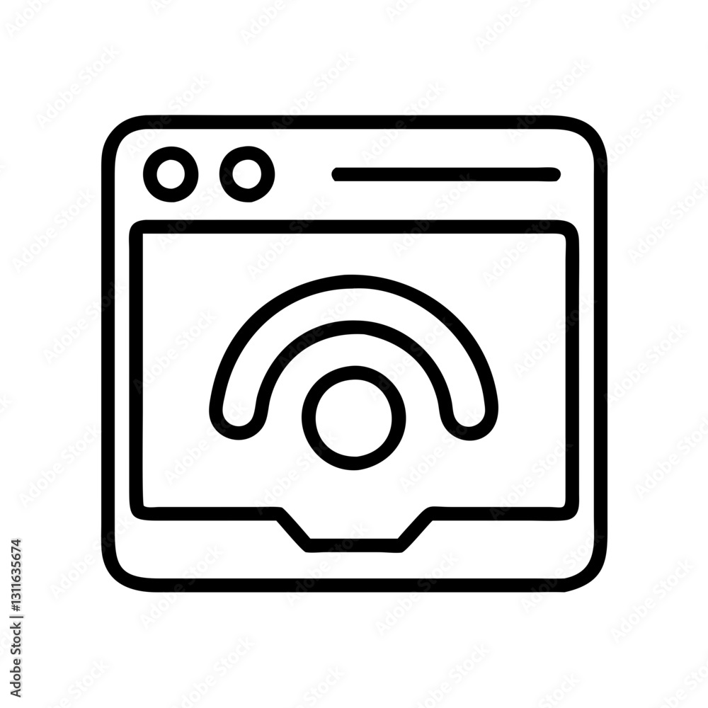 streaming icon, streaming line art - simple line art of streaming, perfect for streaming logos and icons streaming icon, streaming line art - simple line art of streaming, perfect for streaming logos and icons