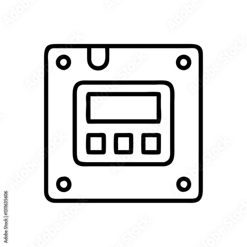 ssd icon, ssd line art - simple line art of ssd, perfect for ssd logos and icons