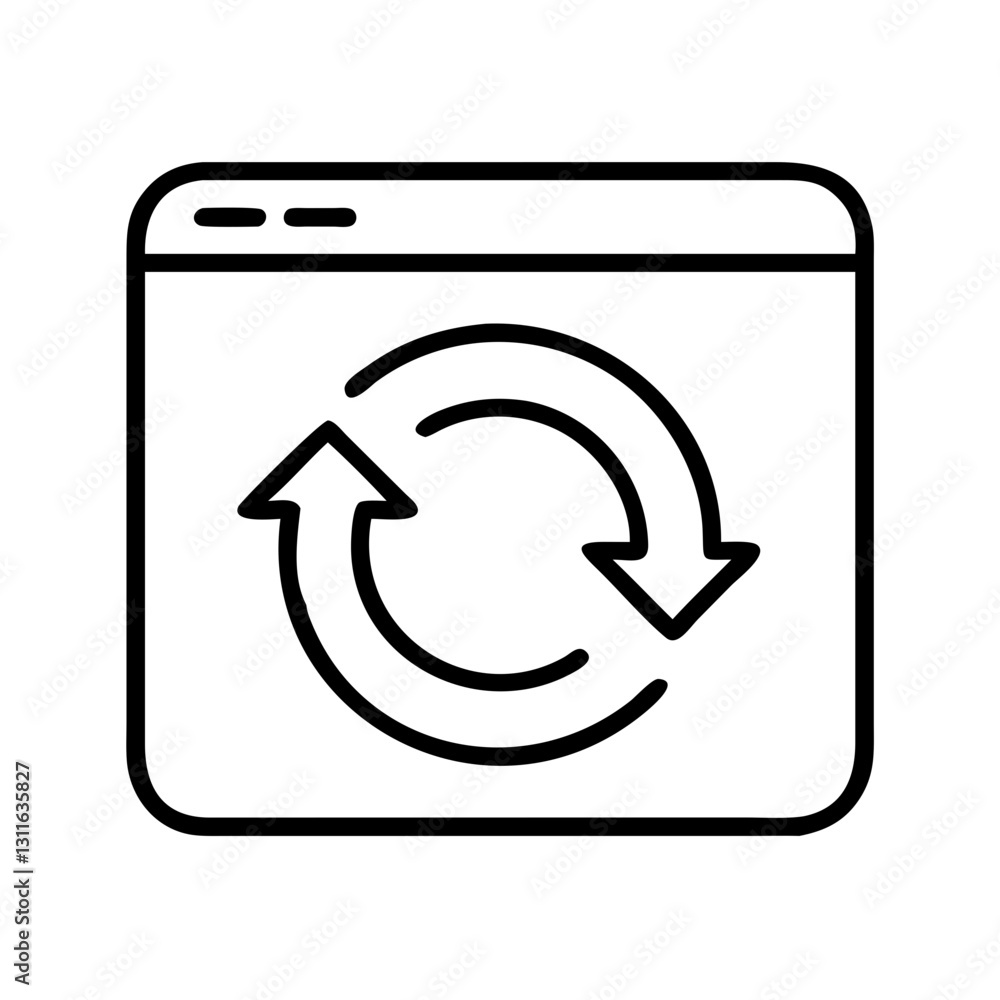 update icon, update line art - simple line art of update, perfect for update logos and icons update icon, update line art - simple line art of update, perfect for update logos and icons