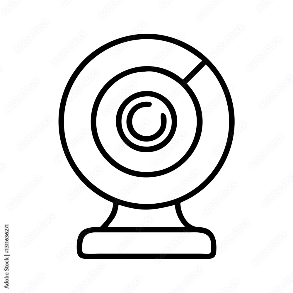 webcam icon, webcam line art - simple line art of webcam, perfect for webcam logos and icons webcam icon, webcam line art - simple line art of webcam, perfect for webcam logos and icons