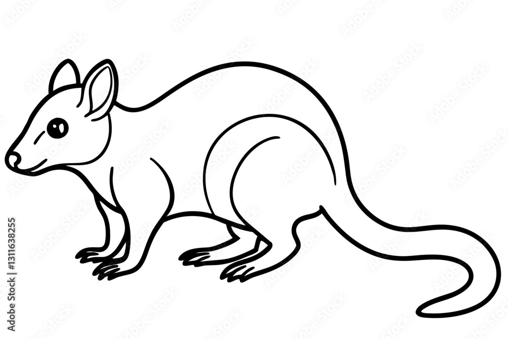 Fototapeta premium Minimalist Quoll Art