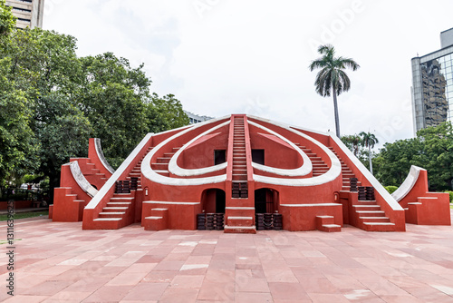 Jantar Mantar is an observatory consisting of masonry-built astronomical instruments, built by Maharaja Jai Singh New Delhi India.Asia.
