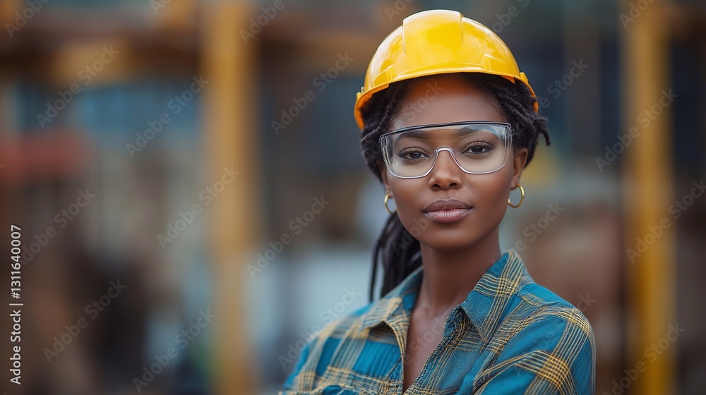 portrait of a female worker portrait of a female worker