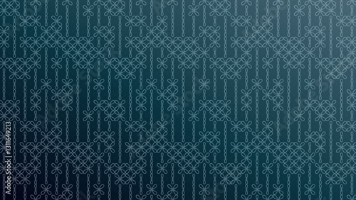 Abstract close-up of a glowing floral-like design with interlocking elements. geometric pattern
