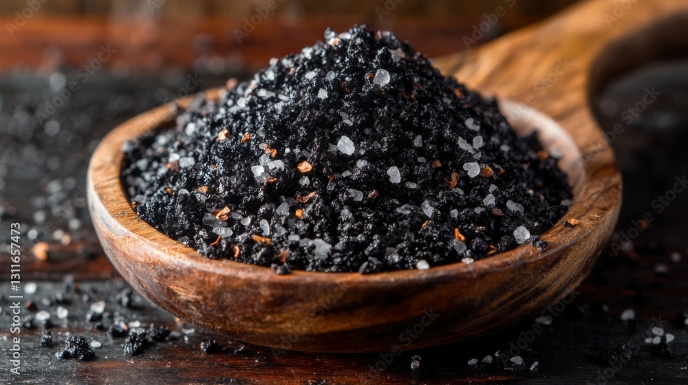 Lava Salt: A Heap of Black Hawaiian Salt for Food Photography Lava Salt: A Heap of Black Hawaiian Salt for Food Photography