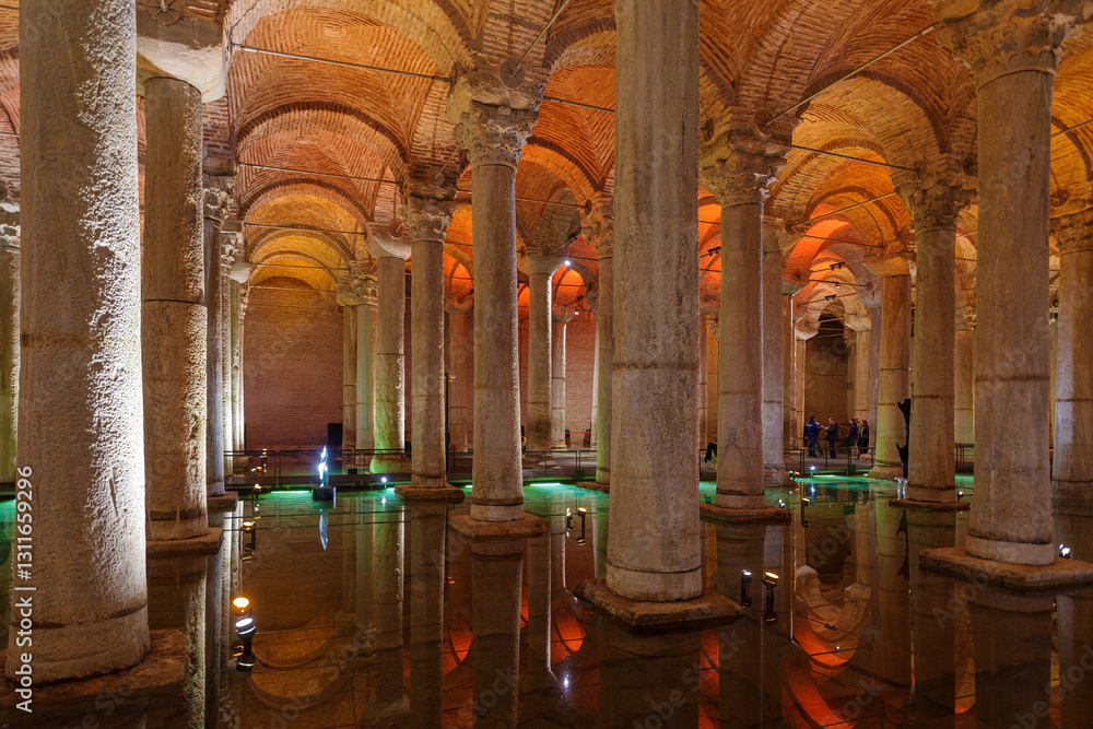 Basilica Cistern In Istanbul, Turkey