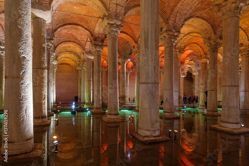Obraz na płótnie Basilica Cistern In Istanbul, Turkey w salonie