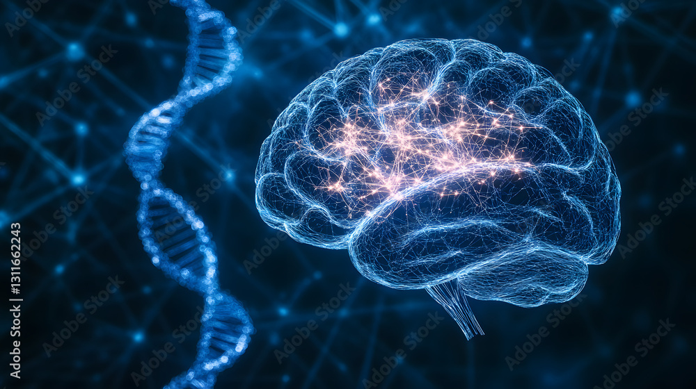 Abstract human brain structure with glowing neuron connections, symbolizing artificial intelligence, neural networks, and cognitive processing in a futuristic, high-tech visualization.
Abstract human brain structure with glowing neuron connections, symbolizing artificial intelligence, neural networks, and cognitive processing in a futuristic, high-tech visualization.