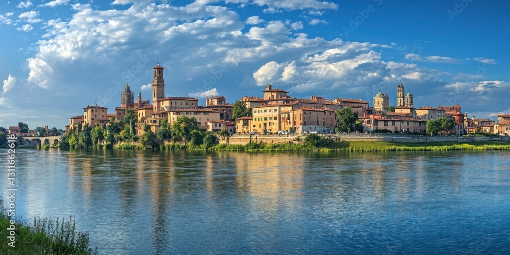 Mantua, Lombardia, Italy. Medieval City Architecture and Landscape Mantua, Lombardia, Italy. Medieval City Architecture and Landscape