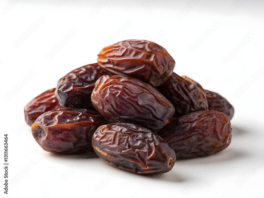 Pile of Dried Dates isolated on white background Pile of Dried Dates isolated on white background
