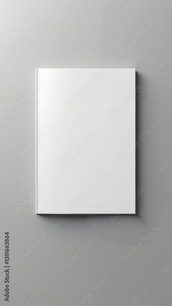 Pristine Blank Brochure Mockup on Neutral Grey Background for Creative Marketing and Design Projects Pristine Blank Brochure Mockup on Neutral Grey Background for Creative Marketing and Design Projects