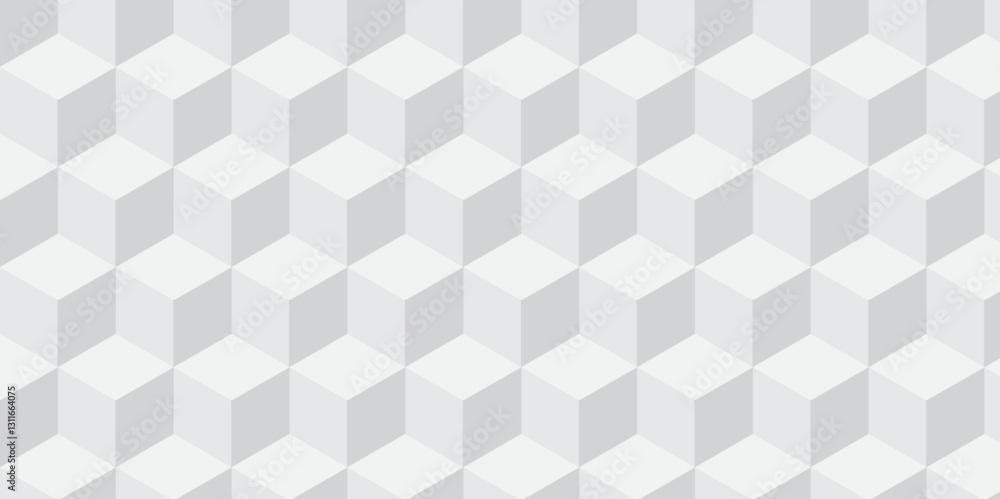 Structure geometric tile white block box cube seamless pattern grid vintage surface triangle web monochrome square texture white overlap cubic background. Structure geometric tile white block box cube seamless pattern grid vintage surface triangle web monochrome square texture white overlap cubic background.