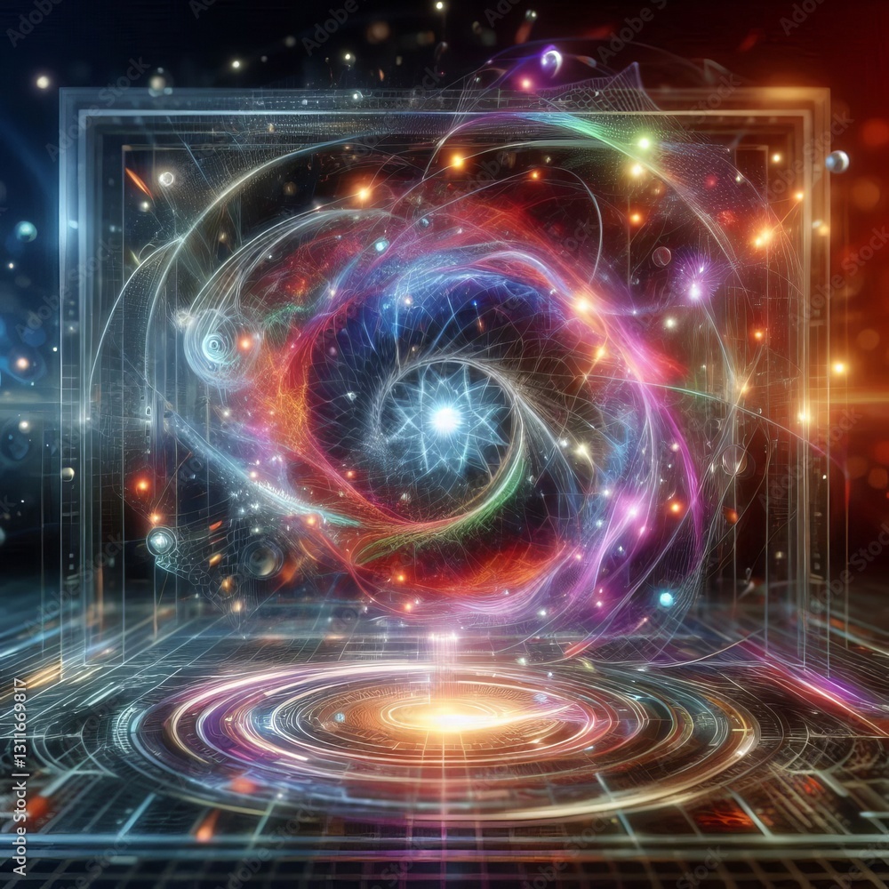Obraz premium Holographic Quantum Leap