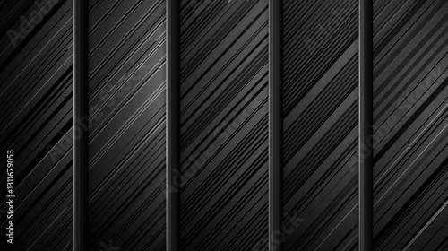 Wallpaper Mural Elegant monochrome black and white striped background for corporate strategic vision and professional branding Torontodigital.ca