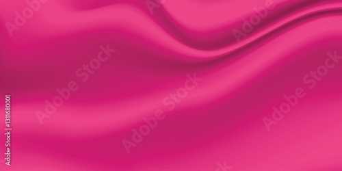 Silk pink background. Abstract vector pattern with copy space. Liquid wave texture, smooth drapery wallpaper. Wedding fabric, satin. Wavy design for banner, card, postcard, backdrop.