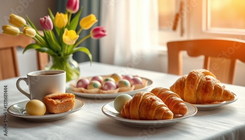 Wallpaper Mural Easter breakfast on the table Torontodigital.ca