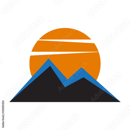 vector illustration of a pyramid