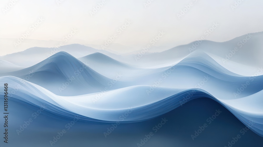 Abstract foggy gradient with layered blur effects, creating a surreal and modern atmosphere Abstract foggy gradient with layered blur effects, creating a surreal and modern atmosphere