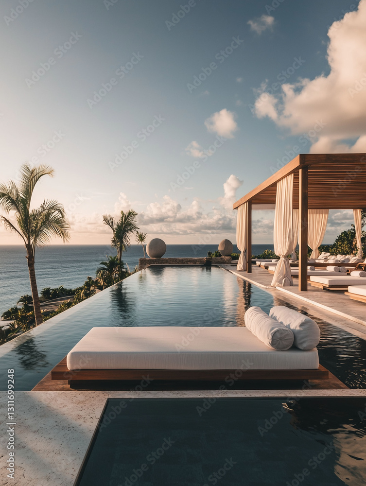 Fototapeta premium luxury swimming pool