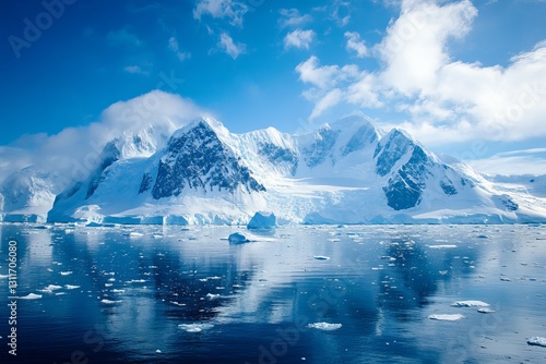 Wallpaper Mural Stunning Antarctic Landscape Breathtaking Ice Mountains Serene Ocean Glacial Beauty Winter Wonderland Frozen Peaks Majestic Scenery Polar Regions Cold Torontodigital.ca