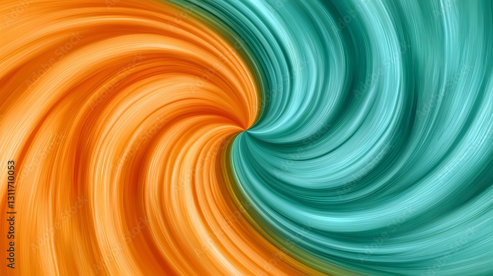 An abstract image featuring a swirling vortex of vibrant orange and teal, creating a dynamic and visually striking composition. An abstract image featuring a swirling vortex of vibrant orange and teal, creating a dynamic and visually striking composition.