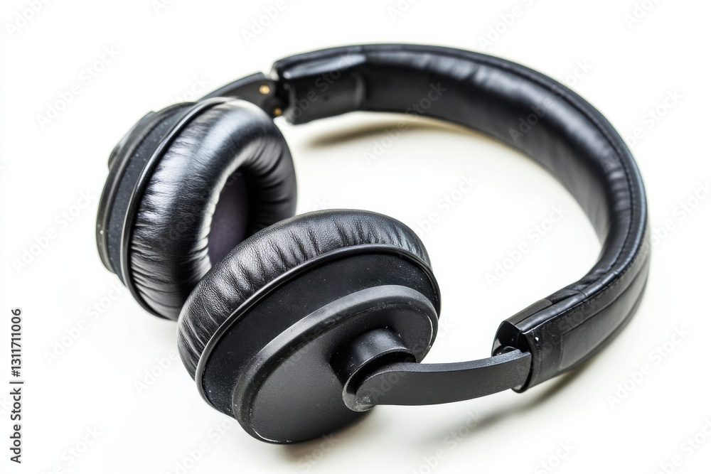 Stylish Matte Black Over-Ear Headphones Stylish Matte Black Over-Ear Headphones