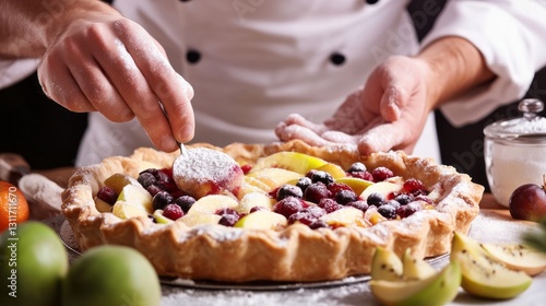 Generic Chef Baking View Fruit Fresh Pie Easy Authentic