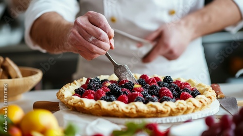Generic Chef Baking Overview Pie Fresh Fruit Authentic