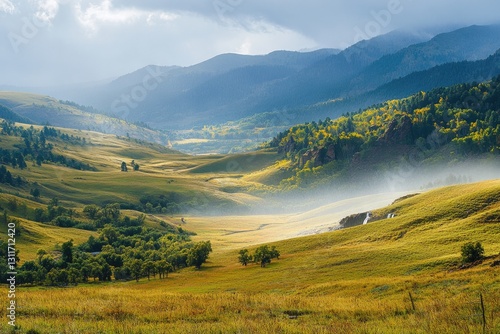 Beautiful sunset over the beach with tall grass and sand dunes.