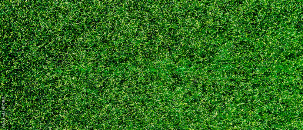 Fototapeta premium Vibrant Green Artificial Grass Surface Background with Detailed Textured Fibers