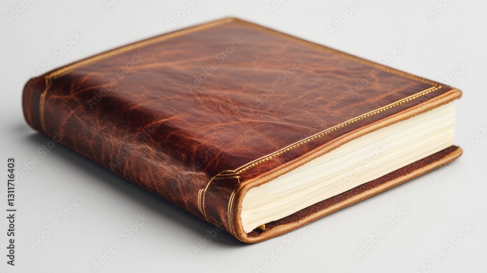 Luxurious Premium Leather-Bound Notebook with Gold Edges Luxurious Premium Leather-Bound Notebook with Gold Edges