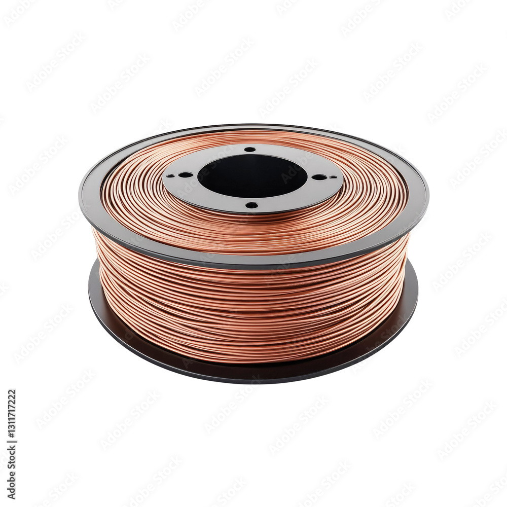 Roll of Copper Wire Filament for 3D Printing Roll of Copper Wire Filament for 3D Printing