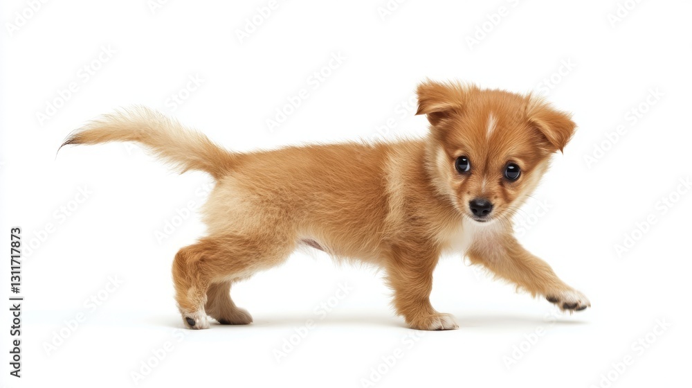 Obraz premium Generic Playful Puppy View Chasing Tail Gourmet Exquisite