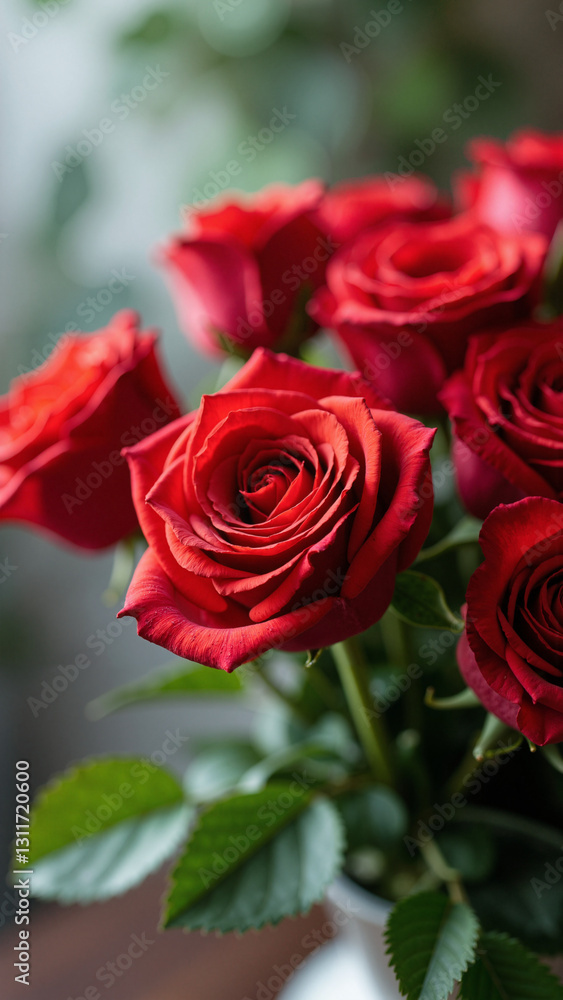 A Stunning Bouquet of Vibrant Red Roses Perfect for Valentine's Day, Anniversaries, and Romantic Floral Arrangements A Stunning Bouquet of Vibrant Red Roses Perfect for Valentine's Day, Anniversaries, and Romantic Floral Arrangements
