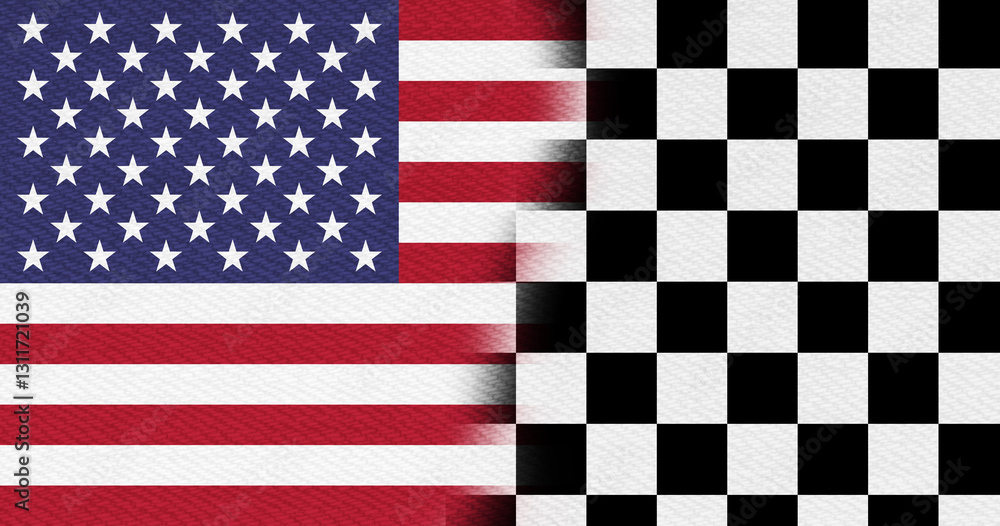 Obraz premium USA flag stars and stripes and winning flag background