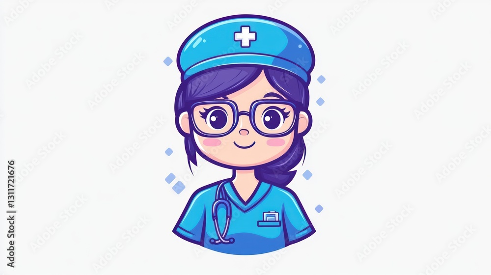 Cartoon doctor, friendly, medical professional, graphic Cartoon doctor, friendly, medical professional, graphic