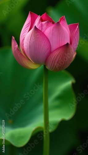 Crisp dried lotus head, seeds intact, vibrant green leaf , close up, photography