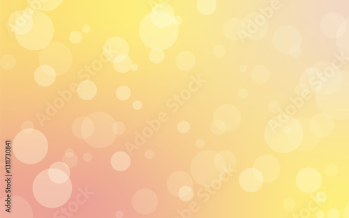 Abstract Festive Blurred Vector summer backgroung with glitters and gold bokeh, soft lights, color of pink Gradient and glamour celebration, texture for banner, product, package, label, poster